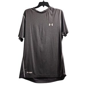 Under Armour HeatGear Athletic T-Shirt Gray Training Gym Tee‎ Medium